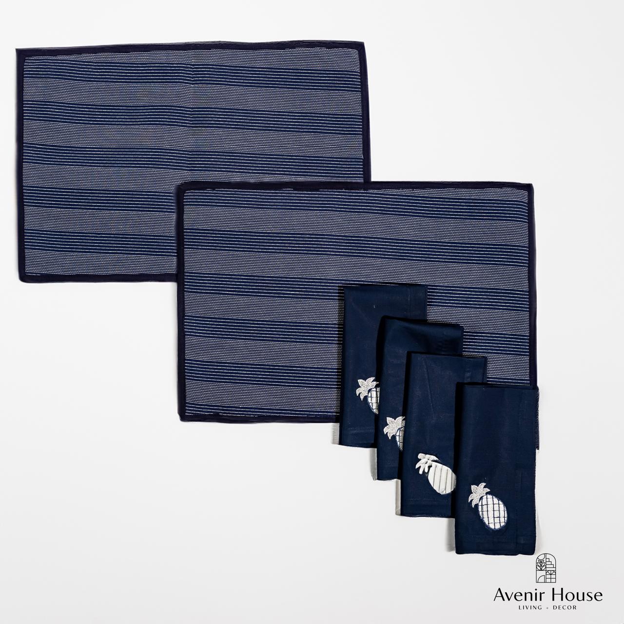 Stripped Placemats with napkin